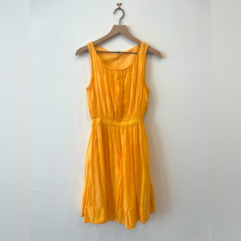 Creamy orange cotton dress by Prairie Underground.